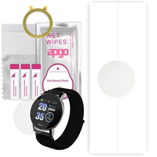 1x folia hydrożelowa MATOWA do Media-tech Activeband Thaiti MT871 - apgo Smartwatch Hydrogel MATTE Protection Ochrona na ekran smartwatcha