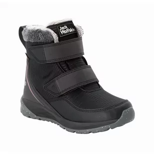 Buty zimowe dla dzieci Jack Wolfskin POLAR WOLF TEXAPORE MID VC K phantom / pink - 38 - Buty dla dziewczynek - miniaturka - grafika 1