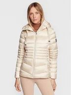 Kurtki damskie - Dolomite Kurtka puchowa Corvara Satin 285528 1457 Beżowy Regular Fit - miniaturka - grafika 1