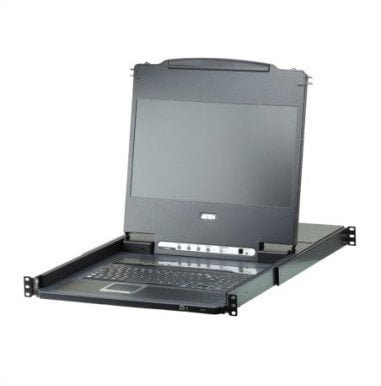 Przełącznik KVM LCD ATEN CL6708MW 43 cm, 8 portów USB-DVI, układ CH