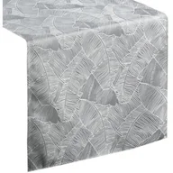 Obrusy i serwetki - Bieżnik EUROFIRANY Isla 40 x 140 cm Srebrno-biały - miniaturka - grafika 1