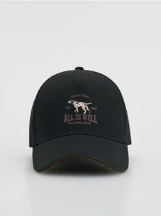 Reserved - Czapka baseball z haftem - czarny - Czapki męskie - miniaturka - grafika 1