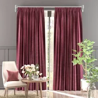Zasłony - Zasłona na taśmie Welur Moradi Bordo 140x250cm 140 x 250 [cm] - miniaturka - grafika 1