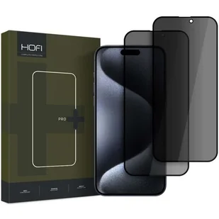 Szkło prywatyzujące HOFI Anti Spy Glass Pro+ Privacy do Apple iPhone 16 Pro Max (2 szt.) - Szkła hartowane na telefon - miniaturka - grafika 1