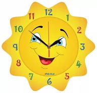 Zegary - Zegar Ścienny Słoneczko Standardowy Mechanizm (Strzałki) / Epokoik - miniaturka - grafika 1