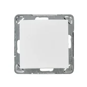 Wyłączniki światła i elektryczne - IMPRESJA łącznik jednobiegunowy BIAŁY - miniaturka - grafika 1