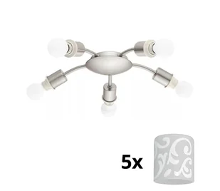 Eglo - LED Plafon MY CHOICE 5xE14/4W/230V chrom/biały - Lampy sufitowe - miniaturka - grafika 1