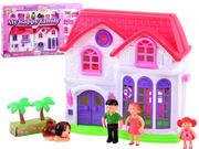 Domki dla lalek - Jokomisiada Rozkładany rodzinny Domek meble i lalki ZA3747 - miniaturka - grafika 1