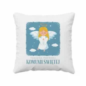 Pamiątka Pierwszej Komunii Świętej - Pamiątka Pierwszej Komunii Świętej (dziewczynka) - poduszka na prezent - miniaturka - grafika 1