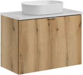 Meble łazienkowe - Zestaw meblowy 80cm z blatem i umywalką nablatową Beyond - miniaturka - grafika 1