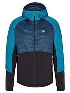 Kurtki męskie - Ziener Męska kurtka hybrydowa/aktywna, oddychająca, wiatroszczelna, wełna, teal crystal.hale navy, 56 - miniaturka - grafika 1