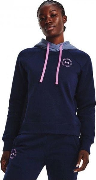 Under Armour Bluza Under Armour Rival Fleece CB Hoodie W 1373031 410, Rozmiar: S
