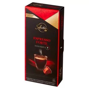 Carrefour Selection Espresso Forte Kawa mielona w kapsułkach 52 g (10 sztuk) - Kawa w kapsułkach i saszetkach - miniaturka - grafika 1