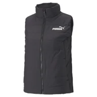 Kurtki i kamizelki sportowe damskie - Damska ocieplana kamizelka ESS PUMA Black - miniaturka - grafika 1