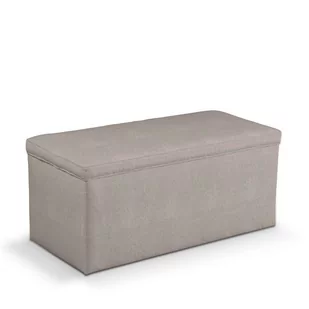 Dekoria.pl Dekoria.pl Skrzynia tapicerowana beżowo-szary 120 × 40 × 40 cm Etna 526-705-09 - Pufy i podnóżki - miniaturka - grafika 1