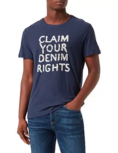 Blend Męski T-shirt 20714561, 194024/Dress Blues, S - Koszulki męskie - miniaturka - grafika 1