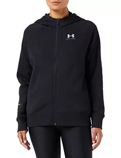 Kurtki damskie - Under Armour damska bluza z kapturem Rival Fleece Sportstyle Lc Sleeve Graphic Fz Hoodie, czarny, l - grafika 1