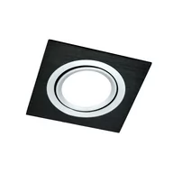 Oprawy, klosze i abażury - Oprawa stropowa oczko SOUTH OPAL czarna kwadratowa GU10 POLUX - miniaturka - grafika 1