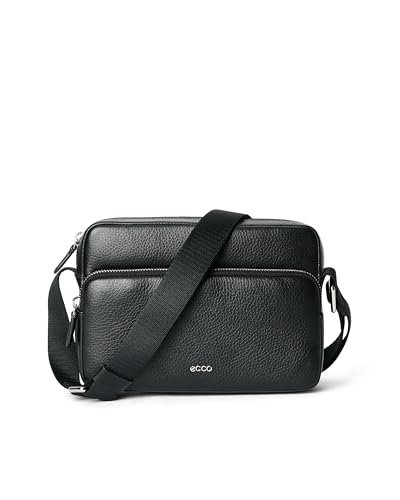 ECCO Damska torba na aparat East West Crossbody, Czarny, S, Minimalistyczny