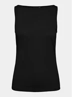 Koszulki i topy damskie - Pieces Top Anora 17148788 Czarny Regular Fit - miniaturka - grafika 1