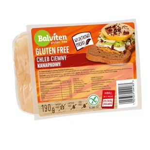 Balviten Chleb Ciemny bezglutenowy 190g - - Chleb - miniaturka - grafika 1