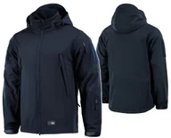 Kurtki męskie - Kurtka Męska Softshell Z Kapturem Wiosenna Wodoodporna M-Tac Navy Blue L - miniaturka - grafika 1