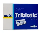 Problemy skórne - Tribiotic (5 mg + 0,833 mg + 0,01 g)/g, maść, 1 g x 10 saszetek - miniaturka - grafika 1