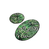 Dywaniki łazienkowe - Zestaw 2 owalnych dywaników łazienkowych Foutastic Jungle - miniaturka - grafika 1