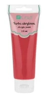 Przybory szkolne - Craft Farba akrylowa 120 ml karminowa DP - miniaturka - grafika 1