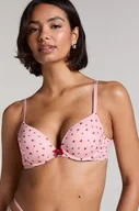 Biustonosze - Hunkemöller Biustonosz usztywniany z fiszbinami Plunge Różowy - miniaturka - grafika 1