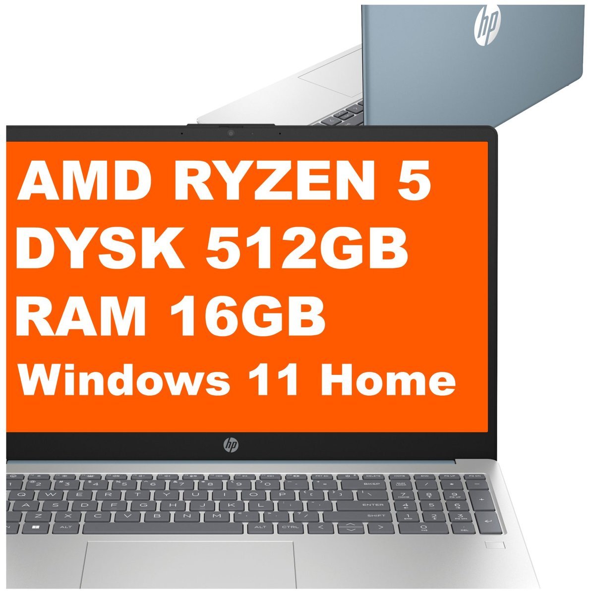 HP 15-fc0037ca / B8MU8UA / Ryzen 5 / 16GB / 512GB / AMD Radeon / FullHD / Win 11 / NiebieskiB8MU8UA