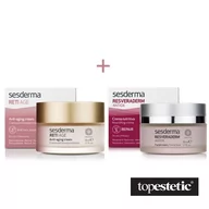 Zestawy kosmetyków damskich - Sesderma Reti Age Cream Anti Aging + Resveraderm Facial Cream ZESTAW Krem przeciwzmarszczkowy 50 ml + Krem przeciwstarzeniowy 50 ml - miniaturka - grafika 1