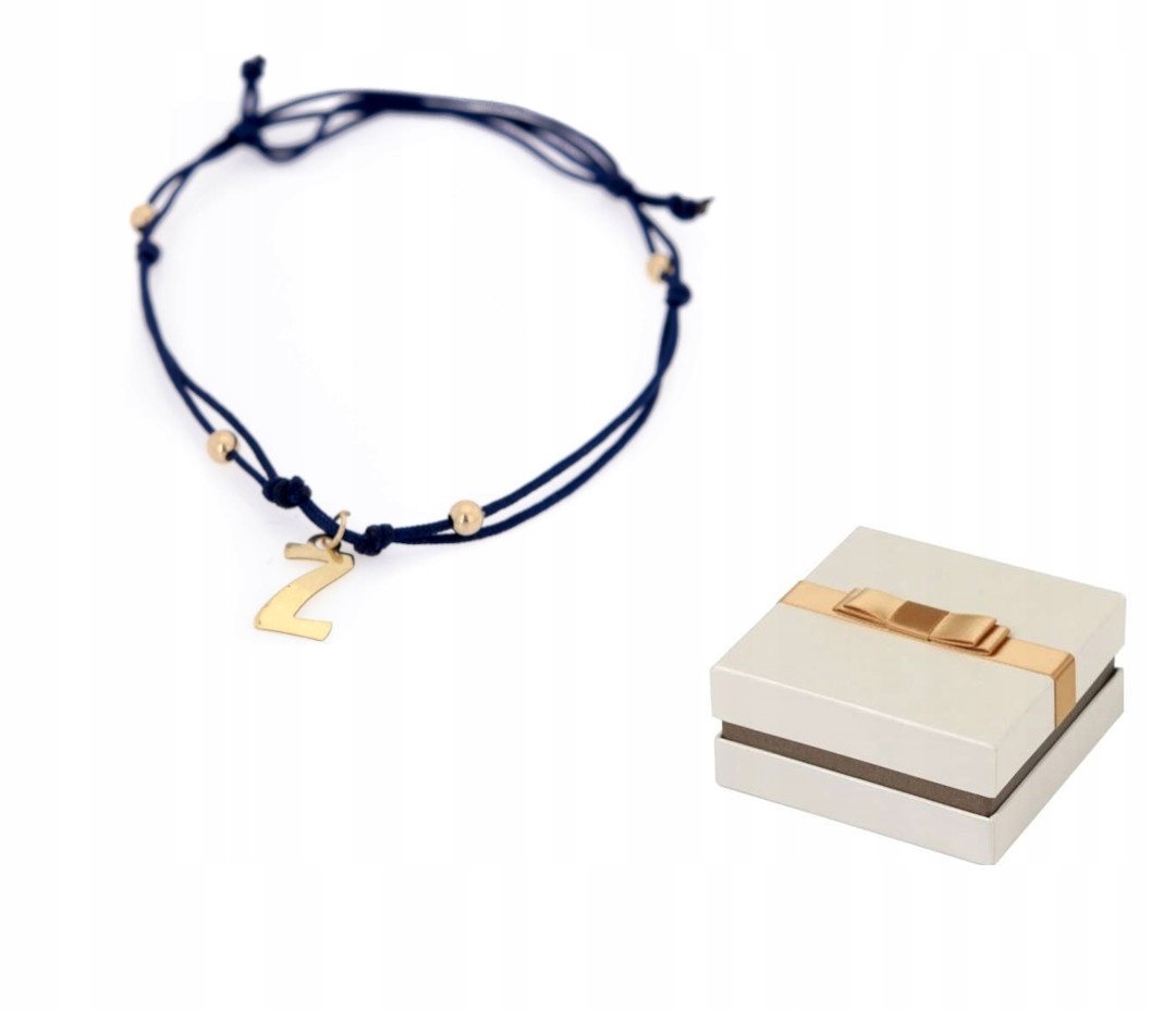 Złoto 585 Bransoletka Złota Literka Od A-Z 14 karatów BZ63