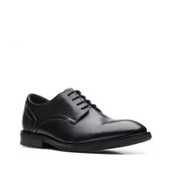 Półbuty męskie - Clarks Un Hugh Lace H [black leather] - rozmiar 41 - miniaturka - grafika 1