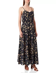 Love Moschino Damska sukienka z długimi paskami, farfall.fo.nero, 40 - Sukienki - miniaturka - grafika 1