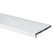 Blaty meblowe i parapety okienne - Parapet wewnętrzny PVC 25 x 99 cm biały Plasti King - miniaturka - grafika 1