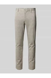 Spodnie materiałowe o kroju slim tapered fit z wpuszczanymi kieszeniami model MARK - Only & Sons - Spodnie męskie - miniaturka - grafika 1