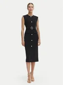 Sukienki - Rinascimento Sukienka koktajlowa CFC0020278002 Czarny Slim Fit - miniaturka - grafika 1