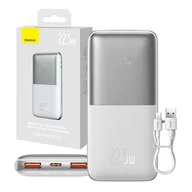 Powerbanki - Powerbank Baseus Bipow Pro 10000mAh, 2xUSB, USB-C, 22.5W (biały) - miniaturka - grafika 1