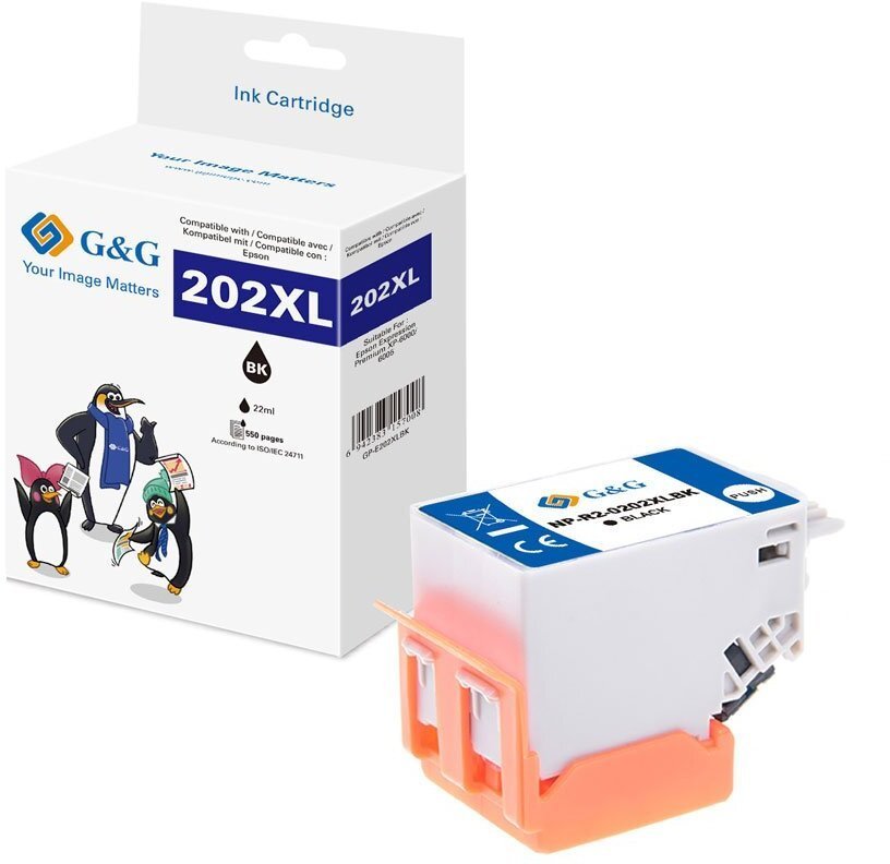 Tusz G&G XL-atrament do drukarki kompatybilny z EPSON 202XL BK