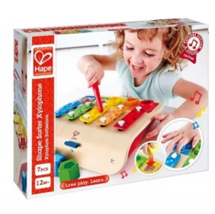 HaPe TĘCZOWE CYMBAŁKI z sorterem kształtów HP 0334 - Sortery dla dzieci - miniaturka - grafika 3