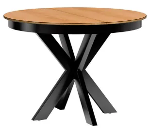 Stół z rozkładanym blatem dąb karmel N3-L06 - Stoły - miniaturka - grafika 1