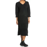 Sukienki - Sukienka damska Roxy Winter Escape dzianinowa czarna midi-M/L - miniaturka - grafika 1