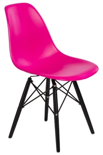 Fotel biurowy, krzesło biurowe D2.Design Krzesło P016W PP dark pink/black 84894 - Fotele i krzesła biurowe - miniaturka - grafika 2