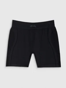 Damskie legginsy krótkie treningowe 4F 4FRSS25TFSTF061 - czarne - Legginsy - miniaturka - grafika 1