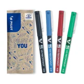 Cienkopisy - Zestaw 4 Cienkopisów kulkowych PILOT V5 4 kolory - miniaturka - grafika 1