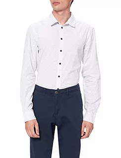 Koszule męskie - Blend Koszula męska, 110602_śnieżnobiały, XL - grafika 1