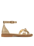 Buty dla dziewczynek - Tommy Hilfiger Sandały Sandal T4A2-33943-0572 S Złoty - miniaturka - grafika 1