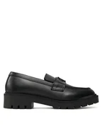 Mokasyny damskie - Calvin Klein Jeans Lordsy Flatform Loafer Hw Mg Lth YW0YW01682 Czarny - miniaturka - grafika 1