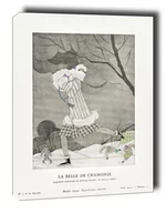 Obrazy i zdjęcia na płótnie - La Belle de Chamonix, ermine and white fox jacket, by Max A, Charles Martin - obraz na płótnie Wymiar do wyboru: 20x30 cm - miniaturka - grafika 1
